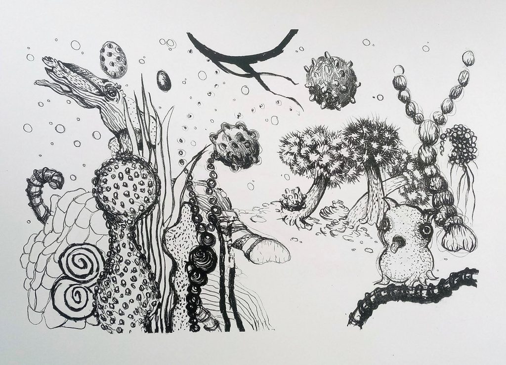 Drawings & Graphic Prints 12cm 300dpi underthesurfaceii litografii bearbejdet2 (1)