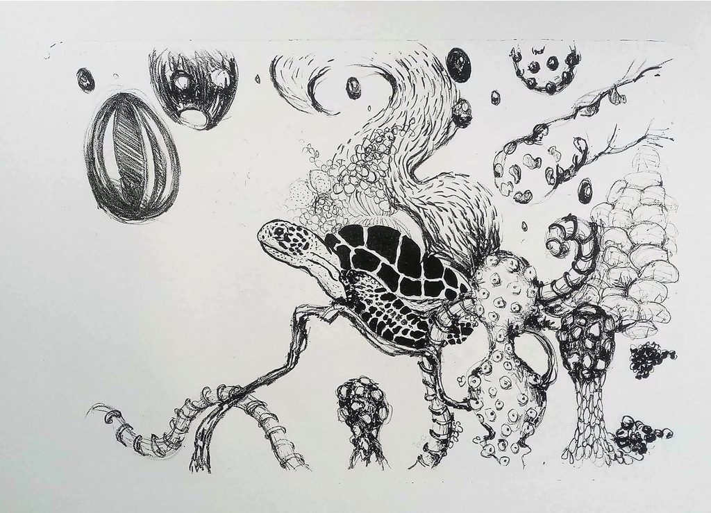 Drawings & Graphic Prints 12cm 300dpi underthesurfacei litografi bearbejdet (1)